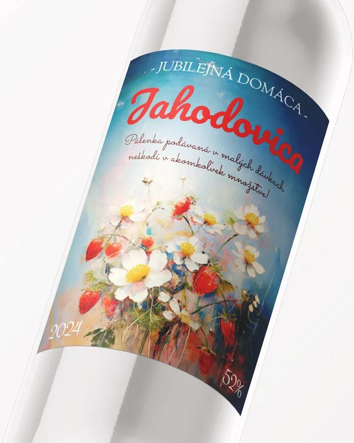 Etikety na pálenku Jahodovica 05 2/3