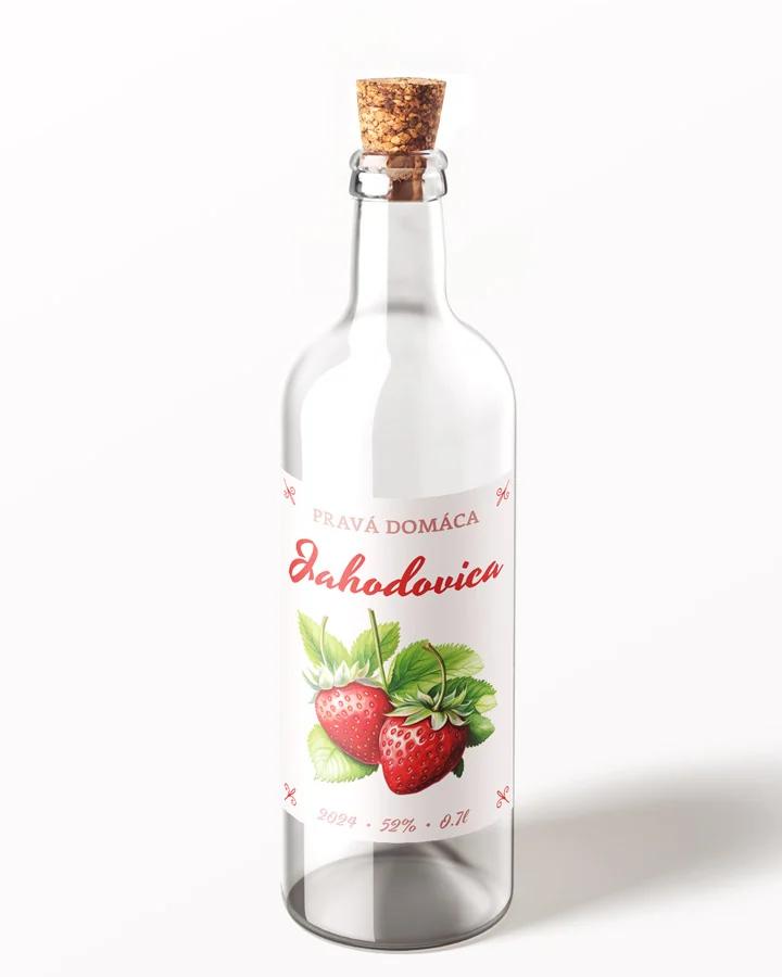 Etikety na pálenku Jahodovica 06 1/3