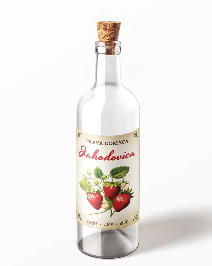 Etikety na pálenku Jahodovica 07 1/3