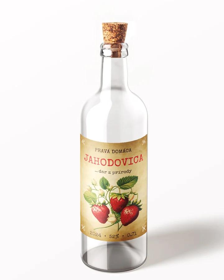 Etikety na pálenku Jahodovica 08 1/3