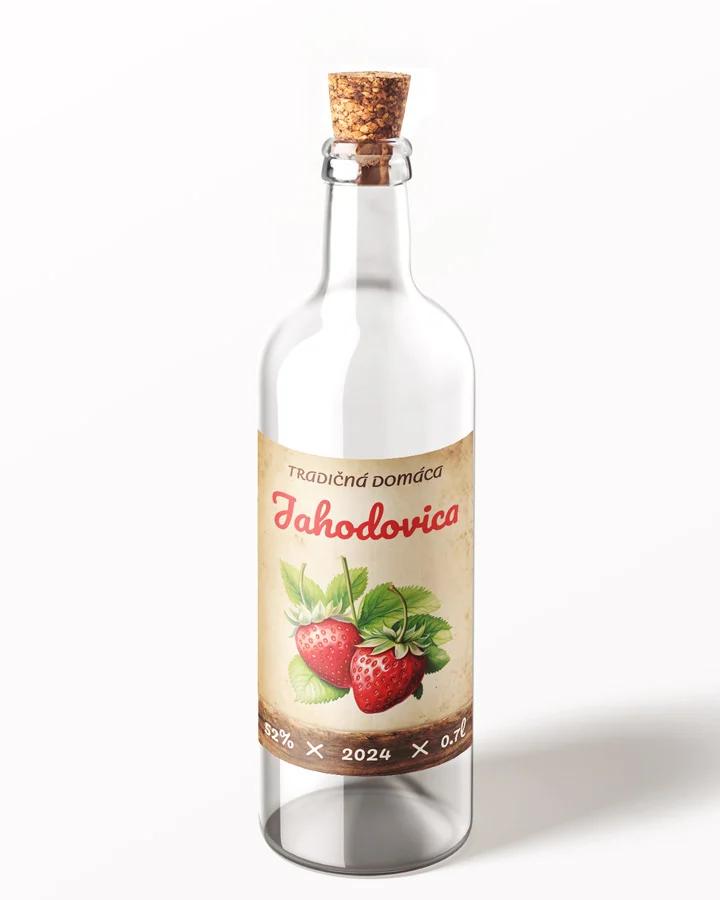 Etikety na pálenku Jahodovica 09 1/3
