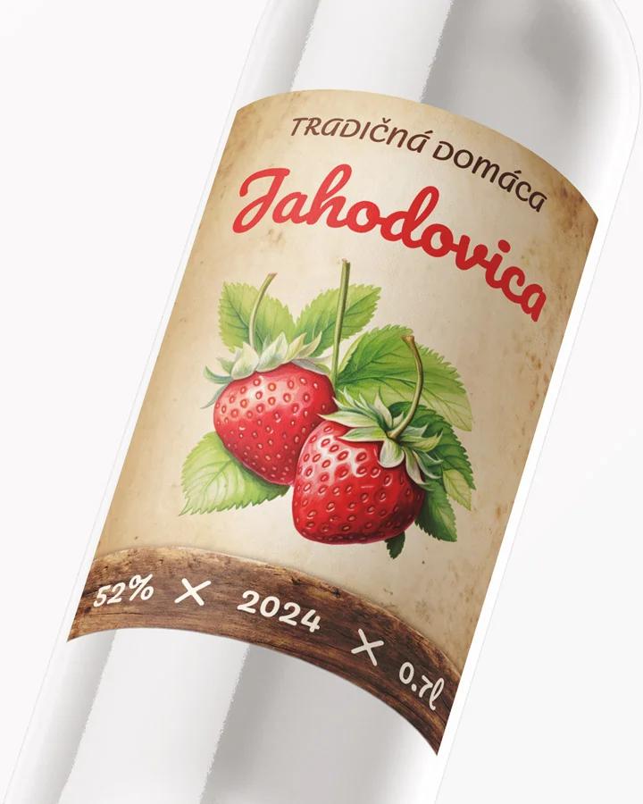 Etikety na pálenku Jahodovica 09 2/3