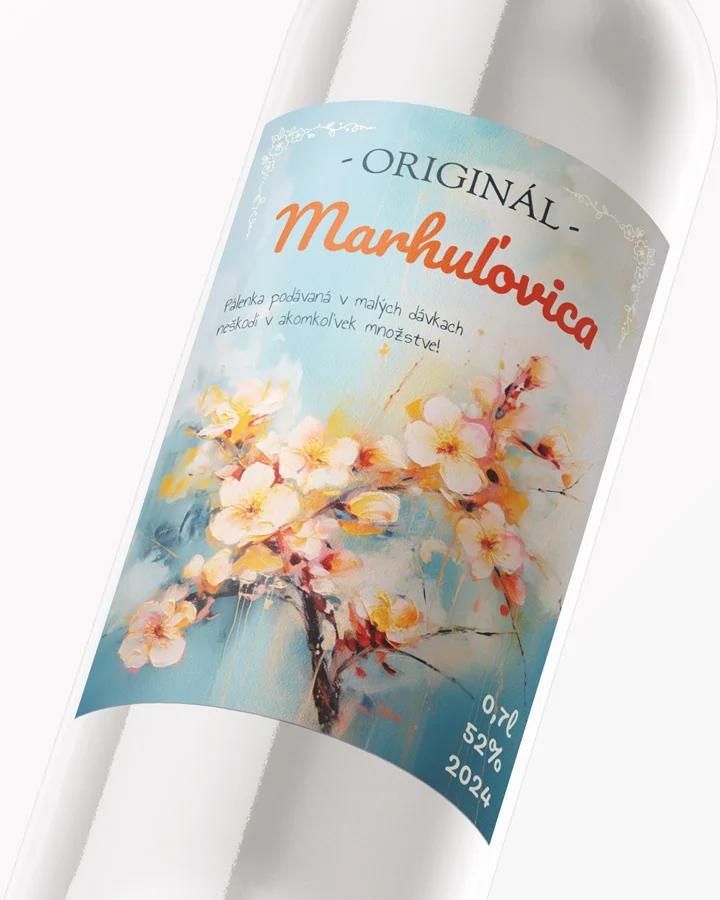 Etikety na pálenku Marhuľovica 06 2/3