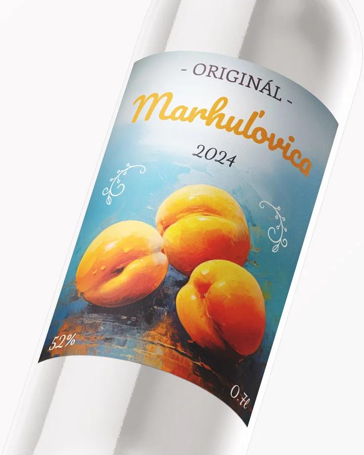 Etikety na pálenku Marhuľovica 09 2/3