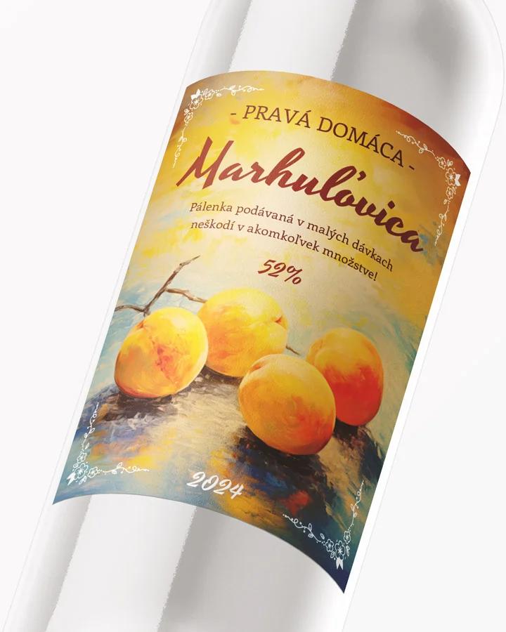 Etikety na pálenku Marhuľovica 10 2/3