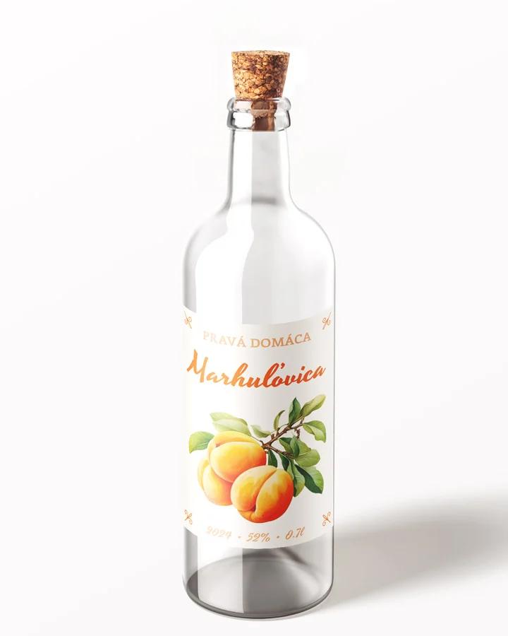 Etikety na pálenku Marhuľovica 12 1/3