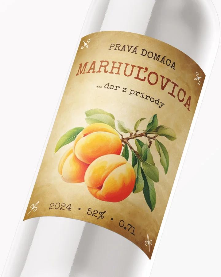 Etikety na pálenku Marhuľovica 14 2/3