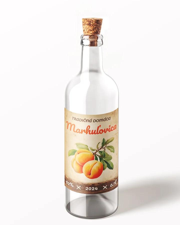 Etikety na pálenku Marhuľovica 15 1/3