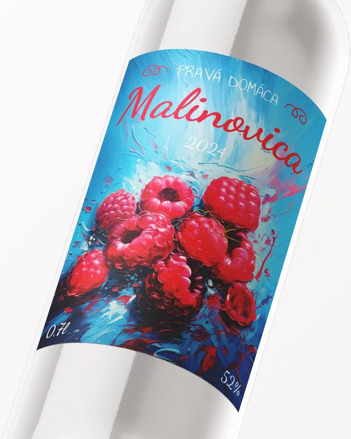 Etikety na pálenku Malinovica 01 2/3