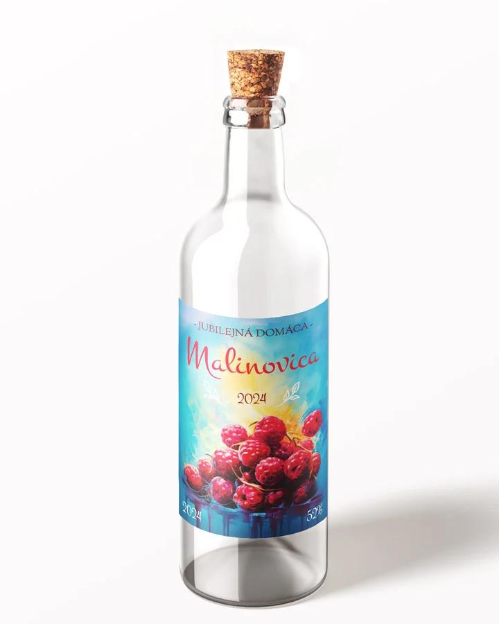 Etikety na pálenku Malinovica 02 1/3