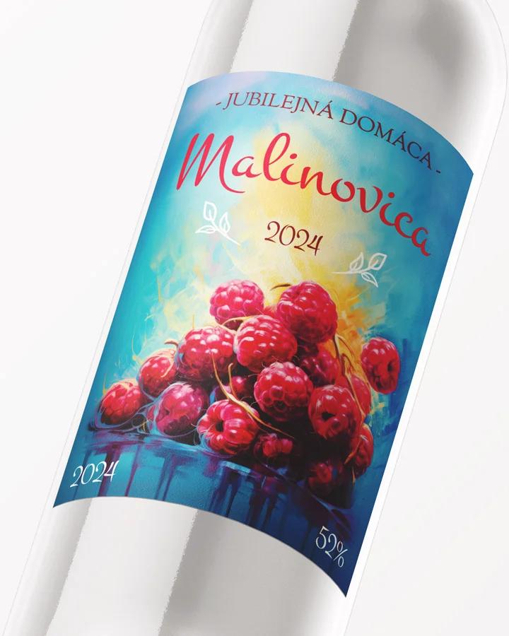 Etikety na pálenku Malinovica 02 2/3