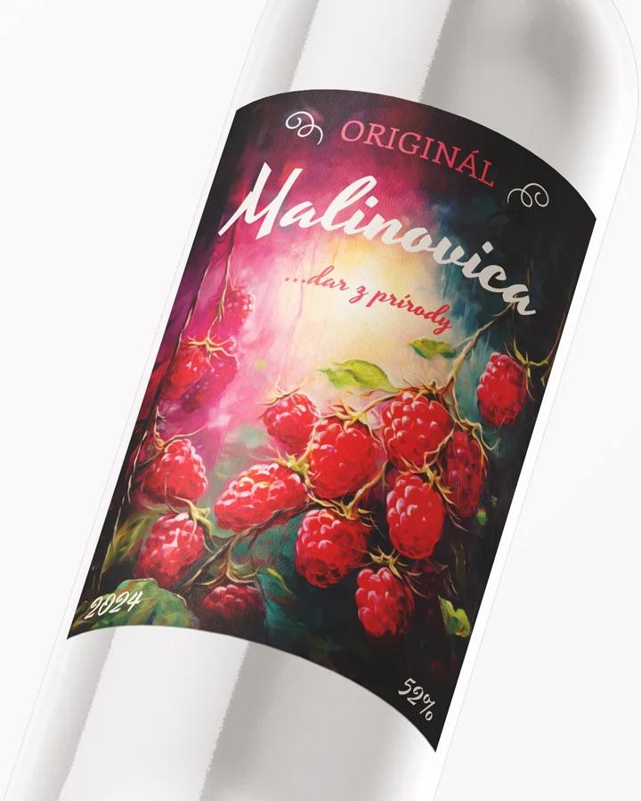 Etikety na pálenku Malinovica 03 2/3