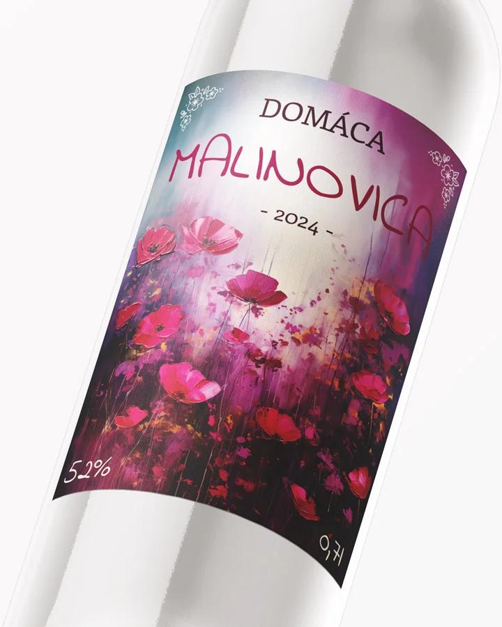 Etikety na pálenku Malinovica 04 2/3