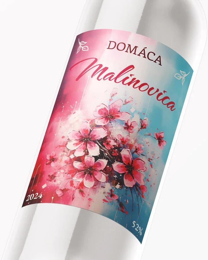 Etikety na pálenku Malinovica 05 2/3