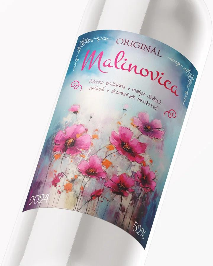 Etikety na pálenku Malinovica 06 2/3