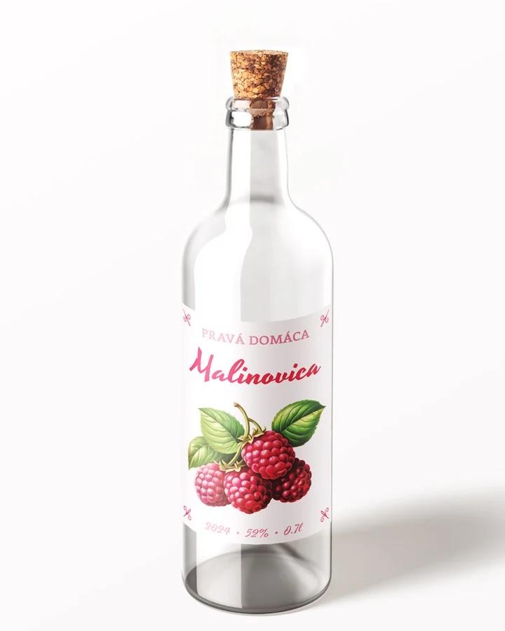Etikety na pálenku Malinovica 07 1/3