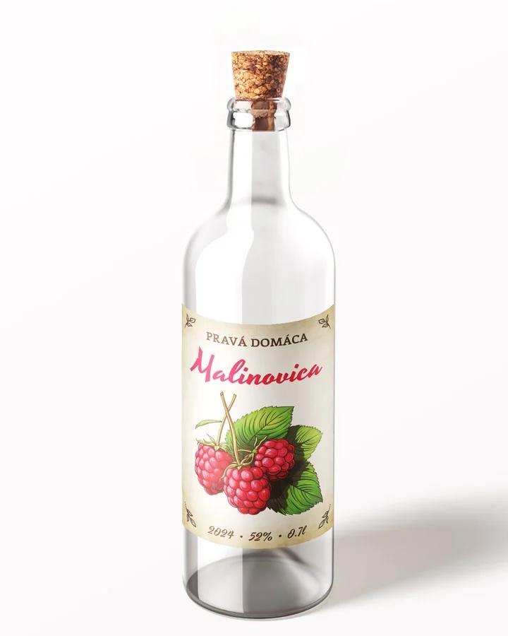 Etikety na pálenku Malinovica 08 1/3