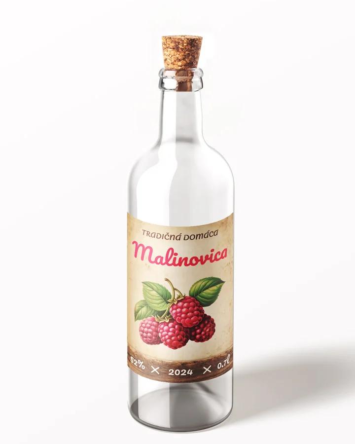 Etikety na pálenku Malinovica 10 1/3