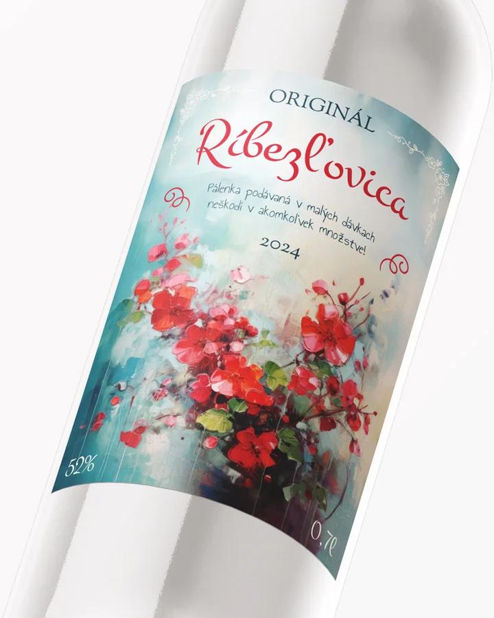 Etikety na pálenku Ríbezľovica 03 2/3