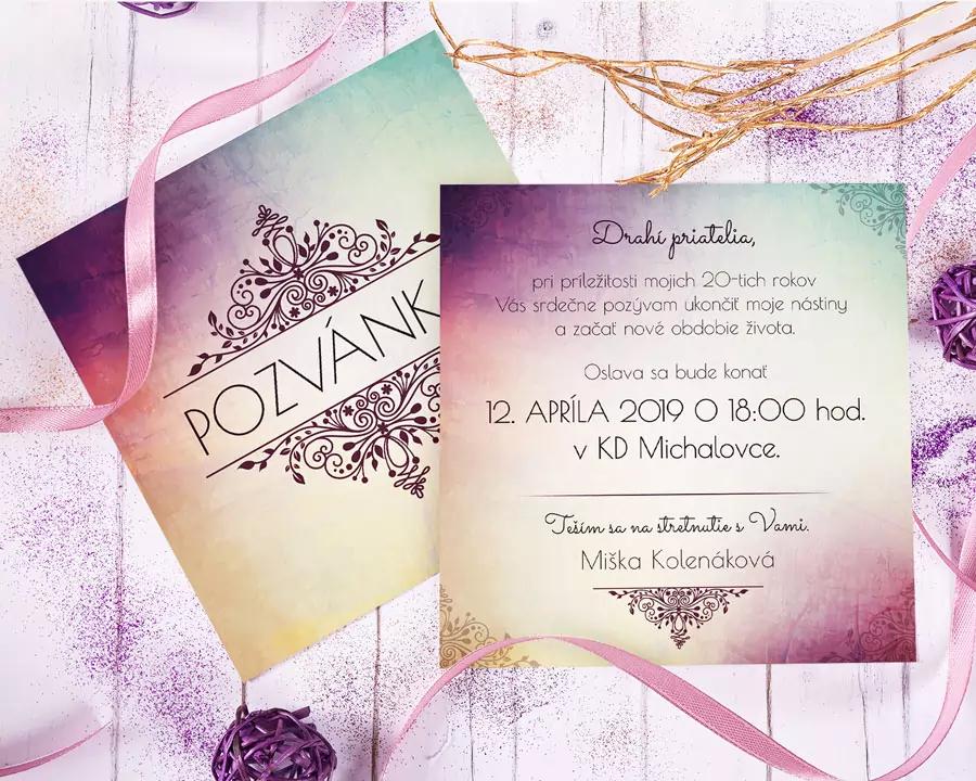 Pozvánka na narodeniny - Trendy Retro 2/5