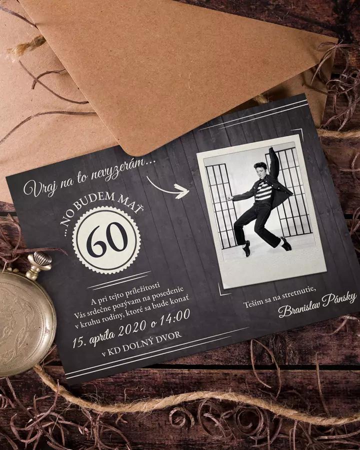 Pozvánka na jubileum s vlastnou fotkou 1/8