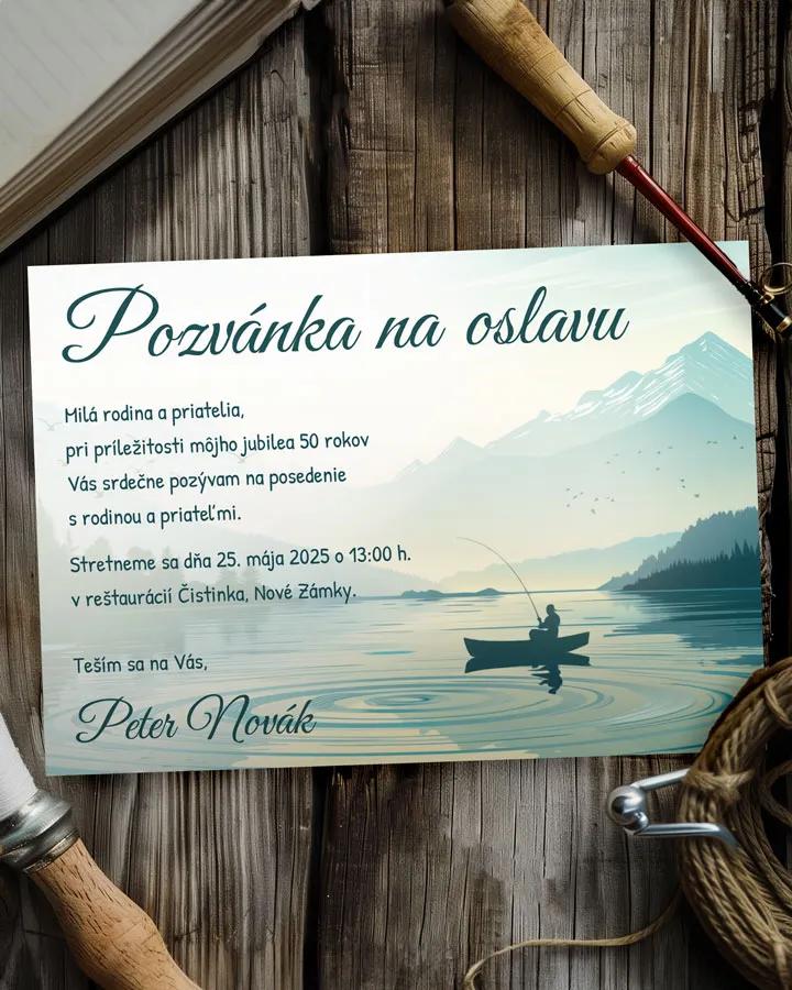 Pozvánka na narodeniny Rybár 05