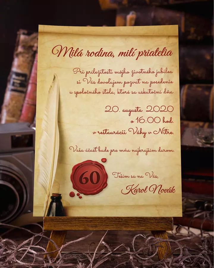 Pozvánka na narodeniny - Starý zvitok 4/5