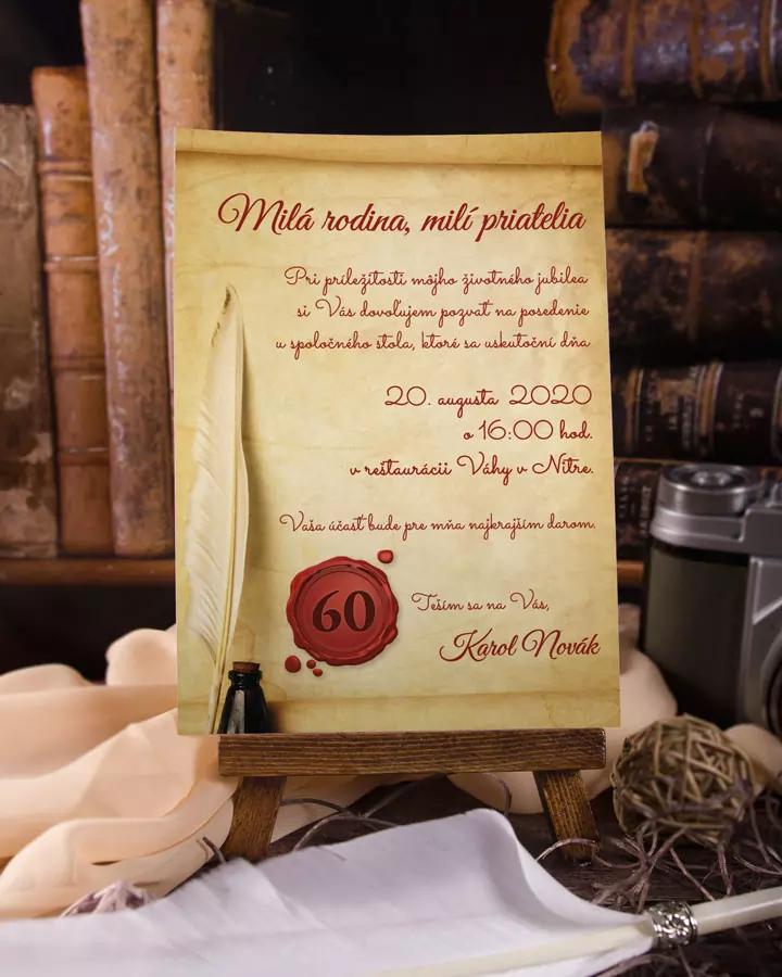 Pozvánka na narodeniny - Starý zvitok 3/5