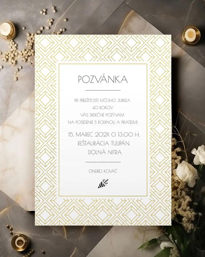 Pozvánka na narodeniny Art Deco 01