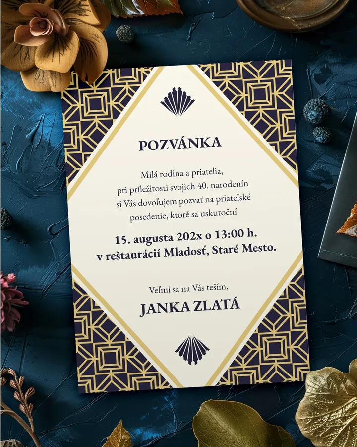 Pozvánka na narodeniny Art Deco 02