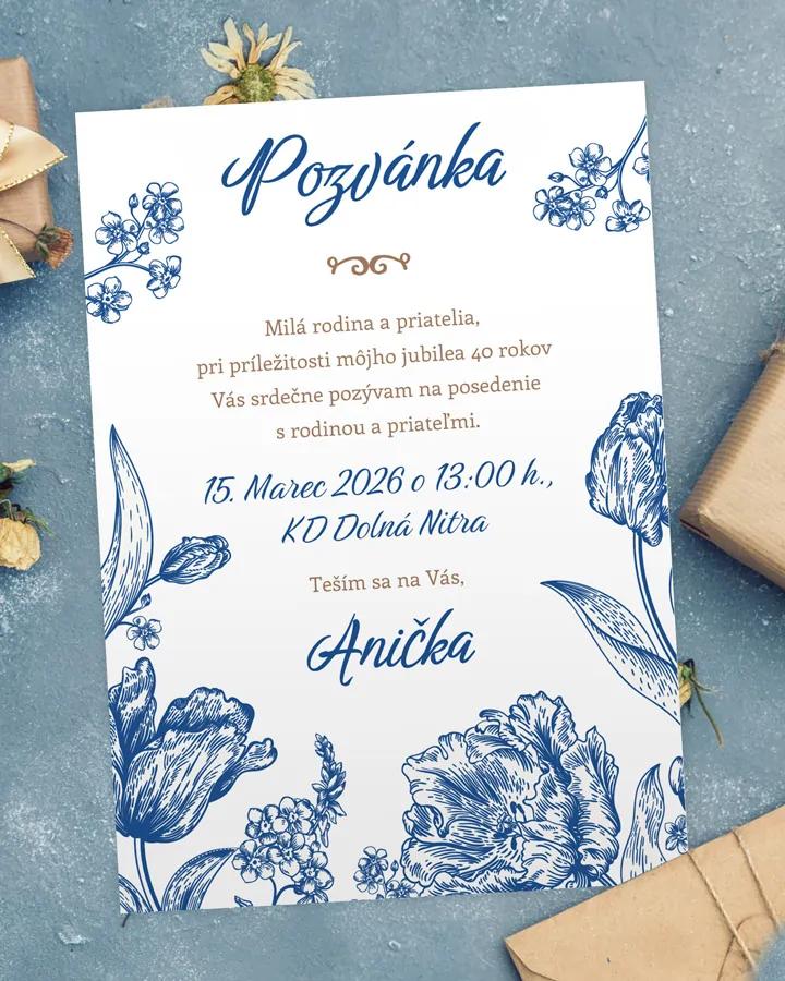 Pozvánka na narodeniny Poľné kvety 06