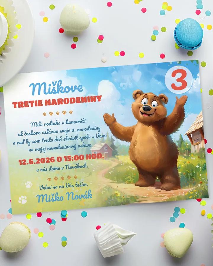 Detská pozvánka na oslavu - Maco