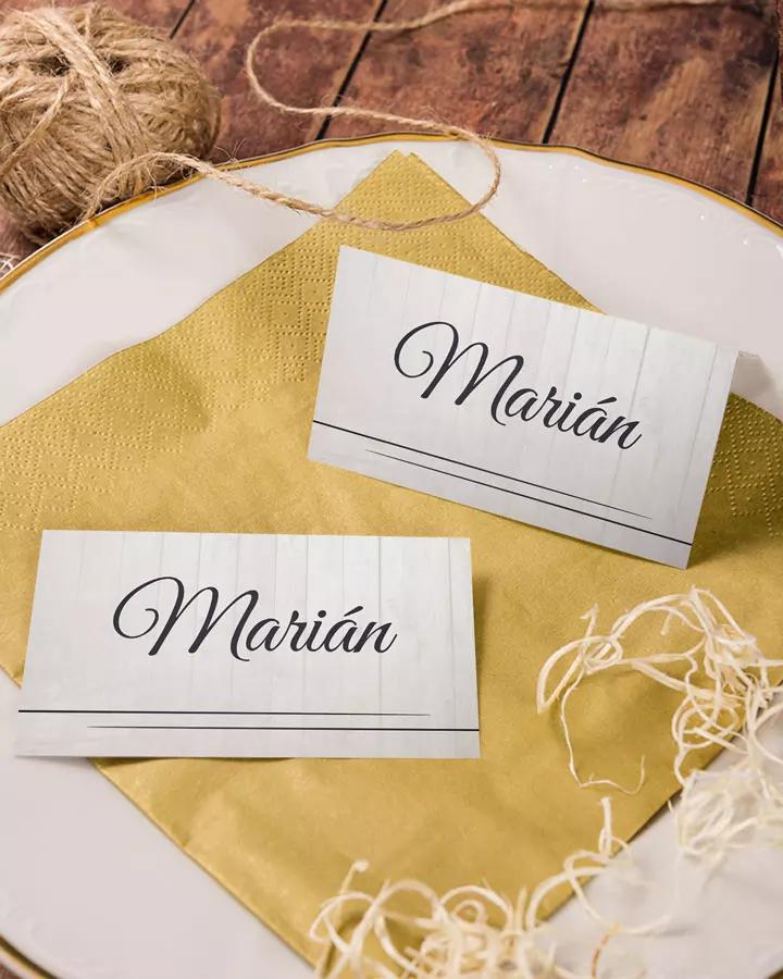 Menovky na stôl – Retro 3/7