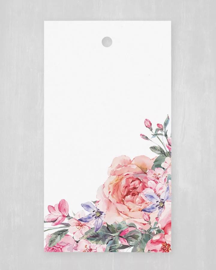 Visačka na výslužky / darčeky / produkty - Ruže (sada 10ks) 1/2