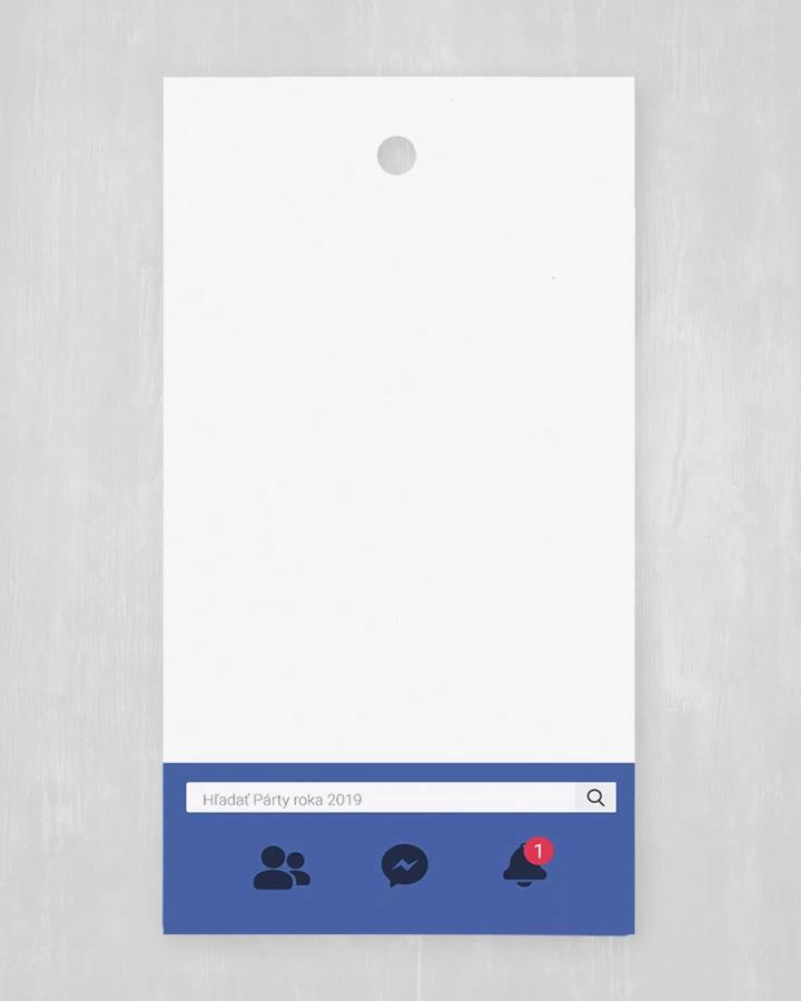 Visačka na výslužky / darčeky / produkty - Facebook (sada 10ks) 1/2