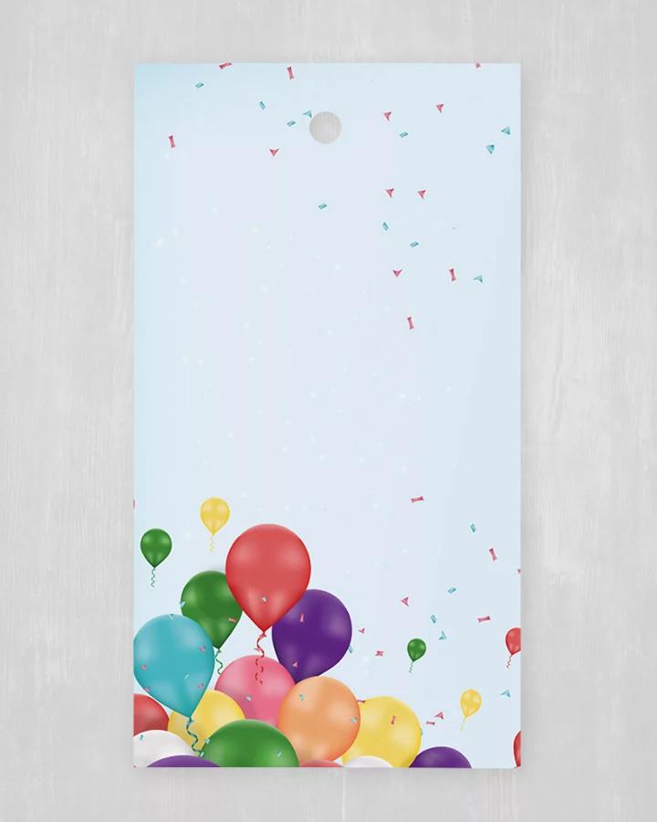 Visačka na výslužky / darčeky / produkty - Párty balóny (sada 10ks) 1/2