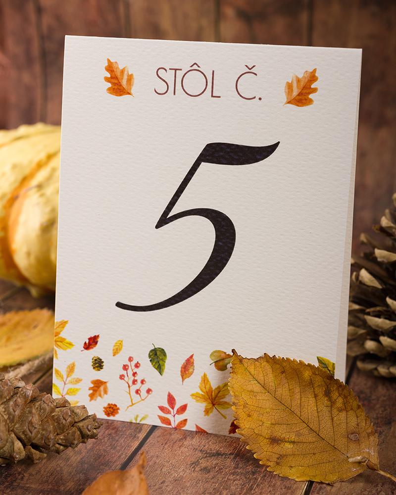 Svadobné číslovanie - Jeseň 1/2