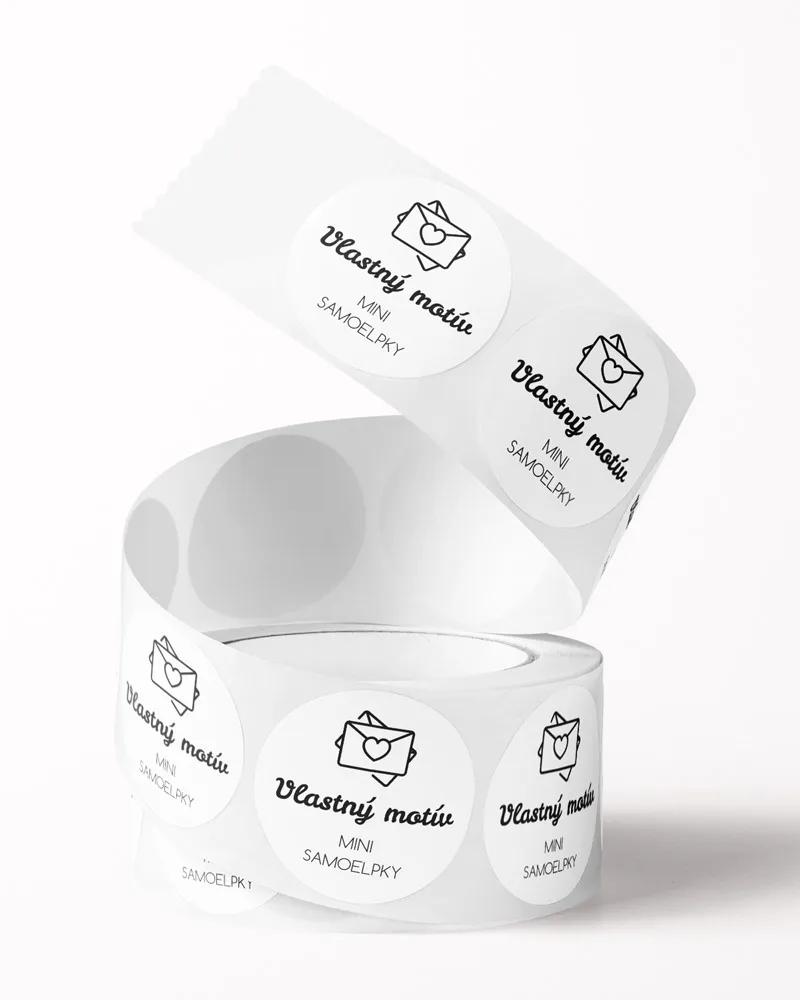Mini nálepky na obálky / darčeky - Vlastný motív 1/2
