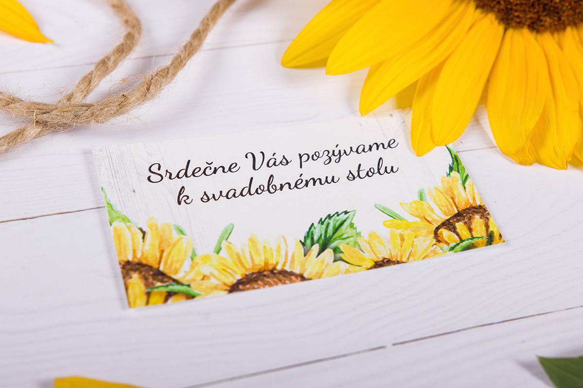 Svadobná pozvánka - Slnečnica 01 1/2