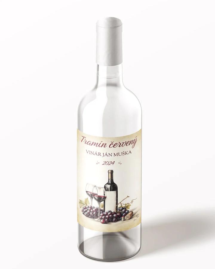 Etikety na víno - motív 05 1/3