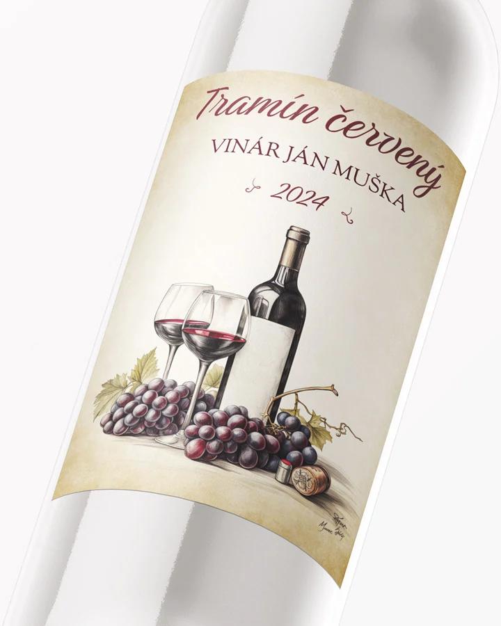 Etikety na víno - motív 05 2/3