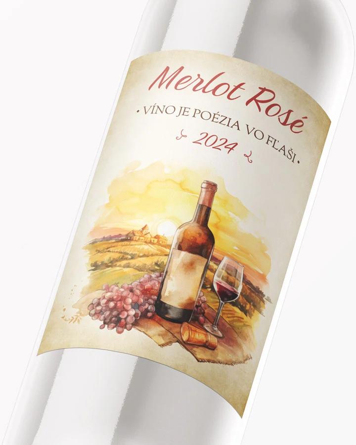 Etikety na víno - motív 09 2/3