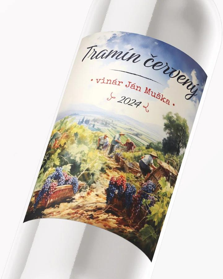 Etikety na víno - motív 20 2/3
