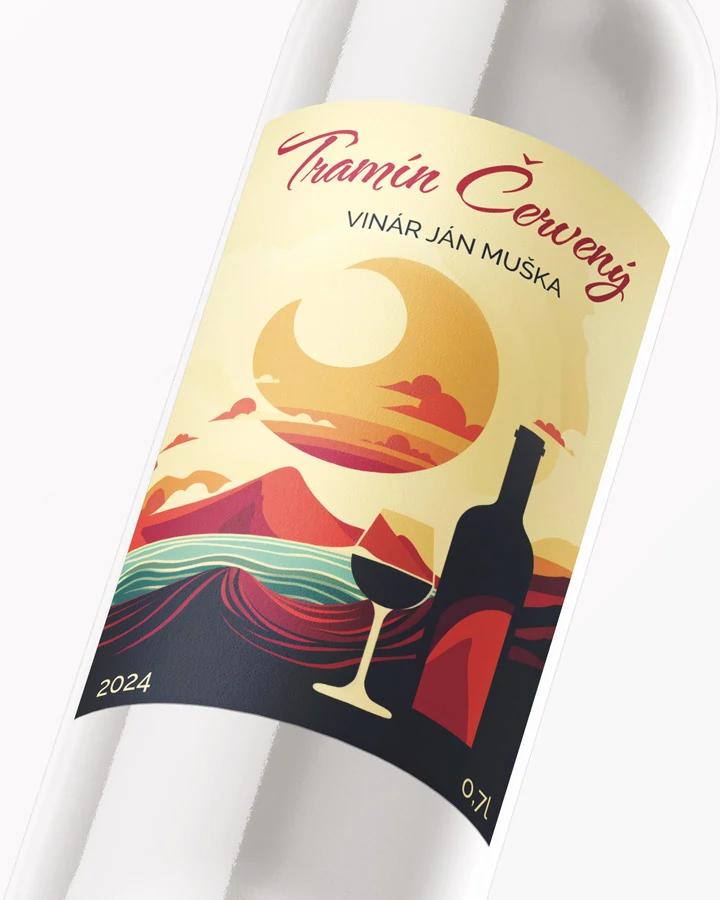 Etikety na víno - motív 40 2/3