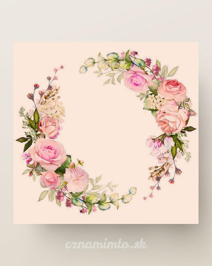 Servítky Veniec ruží 0/1