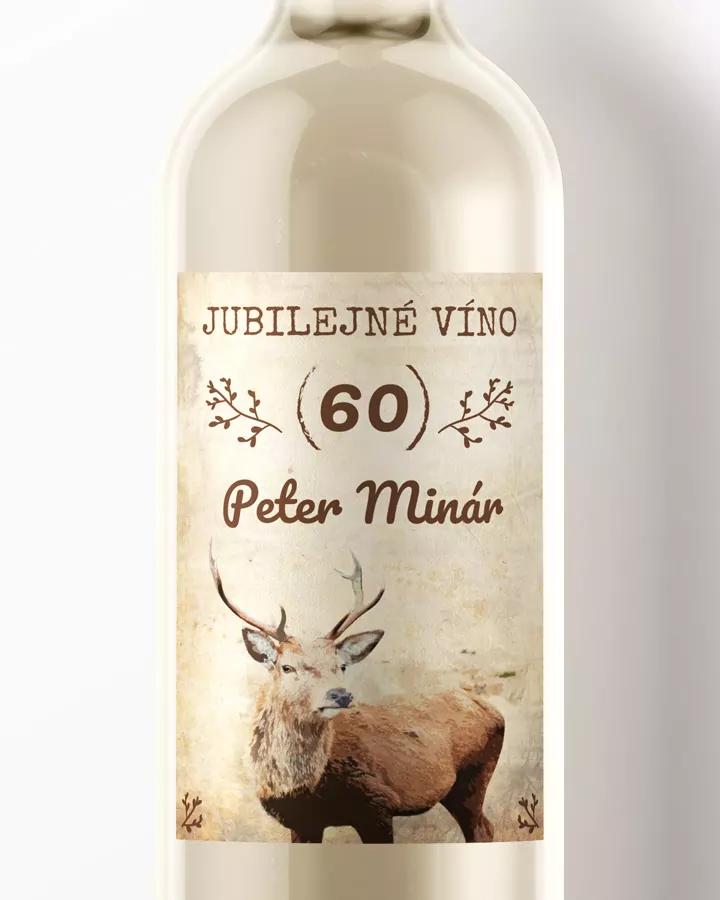 Etikety na víno / pálenku motív Poľovník