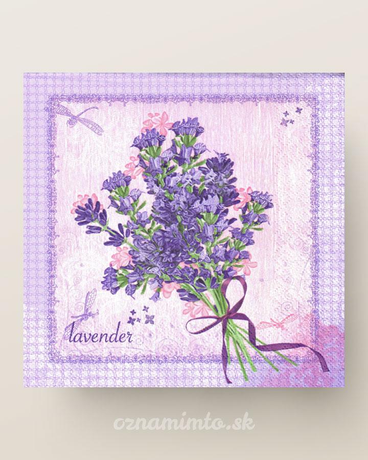 Servítky levanduľa 02