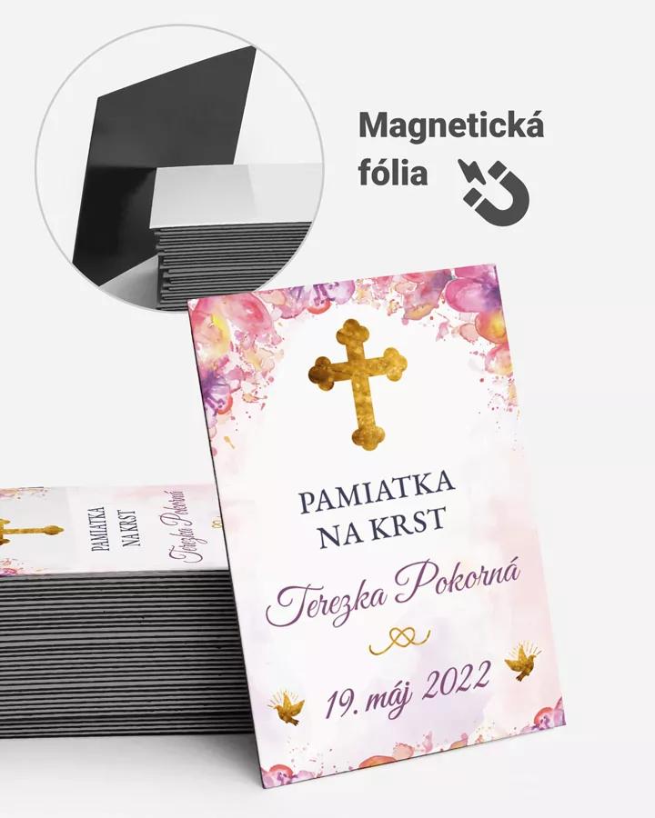 Pamätné magnetky zo sviatosti krstu, prijímania, konfirmácie - motív 06