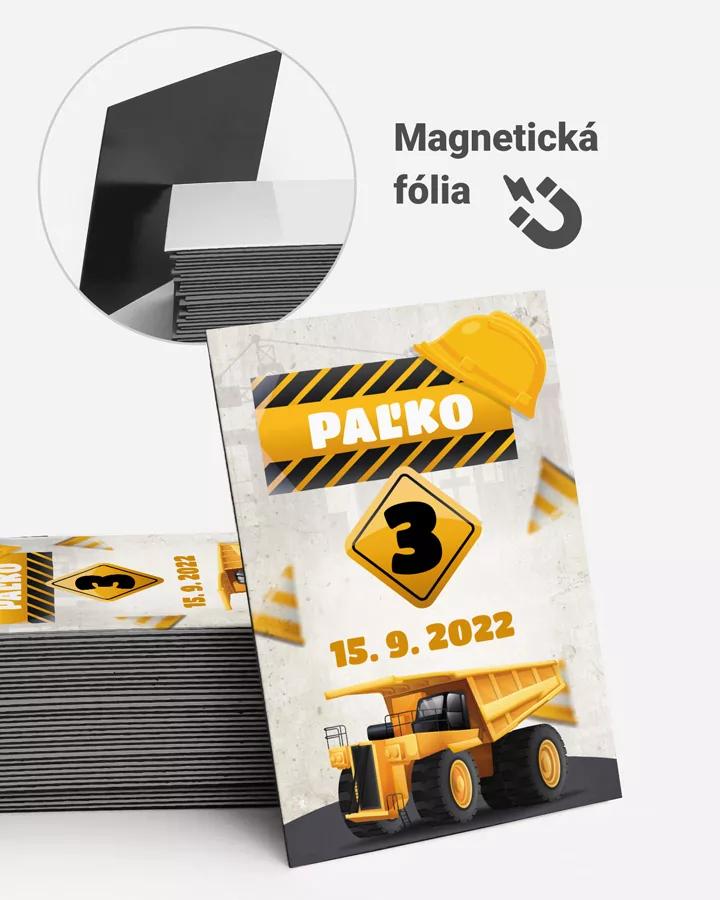 Pamätné magnetky z oslavy obdĺžnik - Nákladné auto