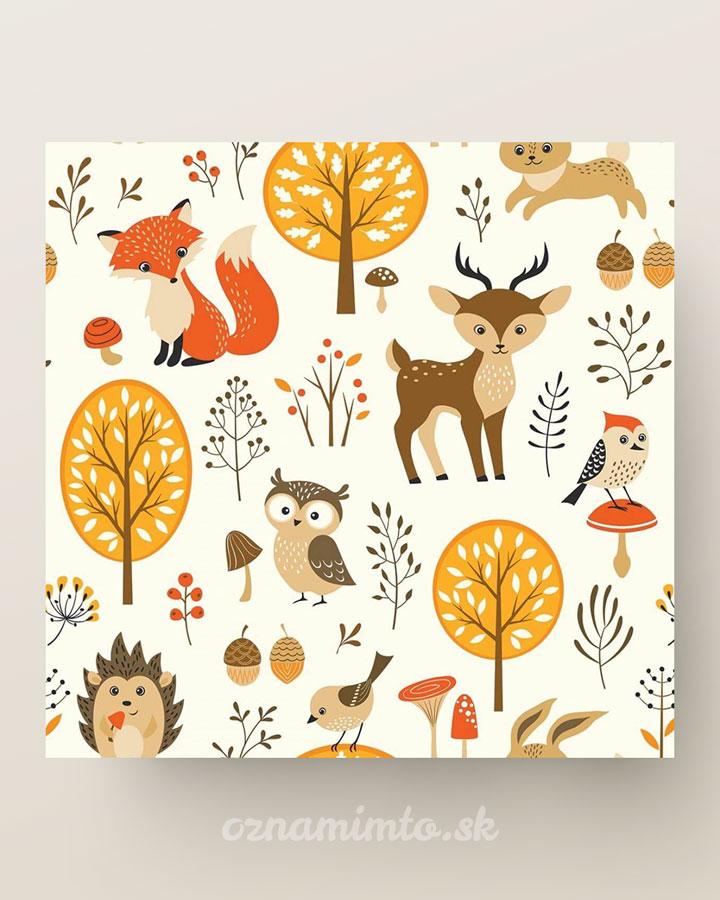 Servítky Lesné zvieratká